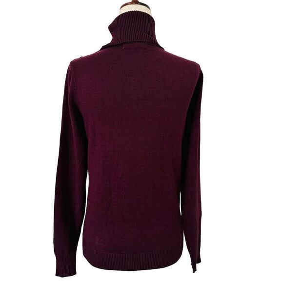 Colour Eighteen Viscose Blend Turtleneck Sweaters womens Size Small S Jewel Tone - Picture 3 of 12